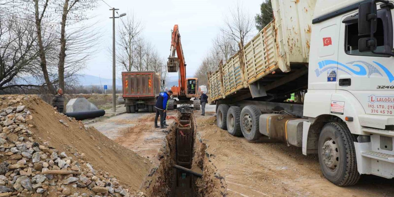 Düğerek kanalizasyona kavuşuyor