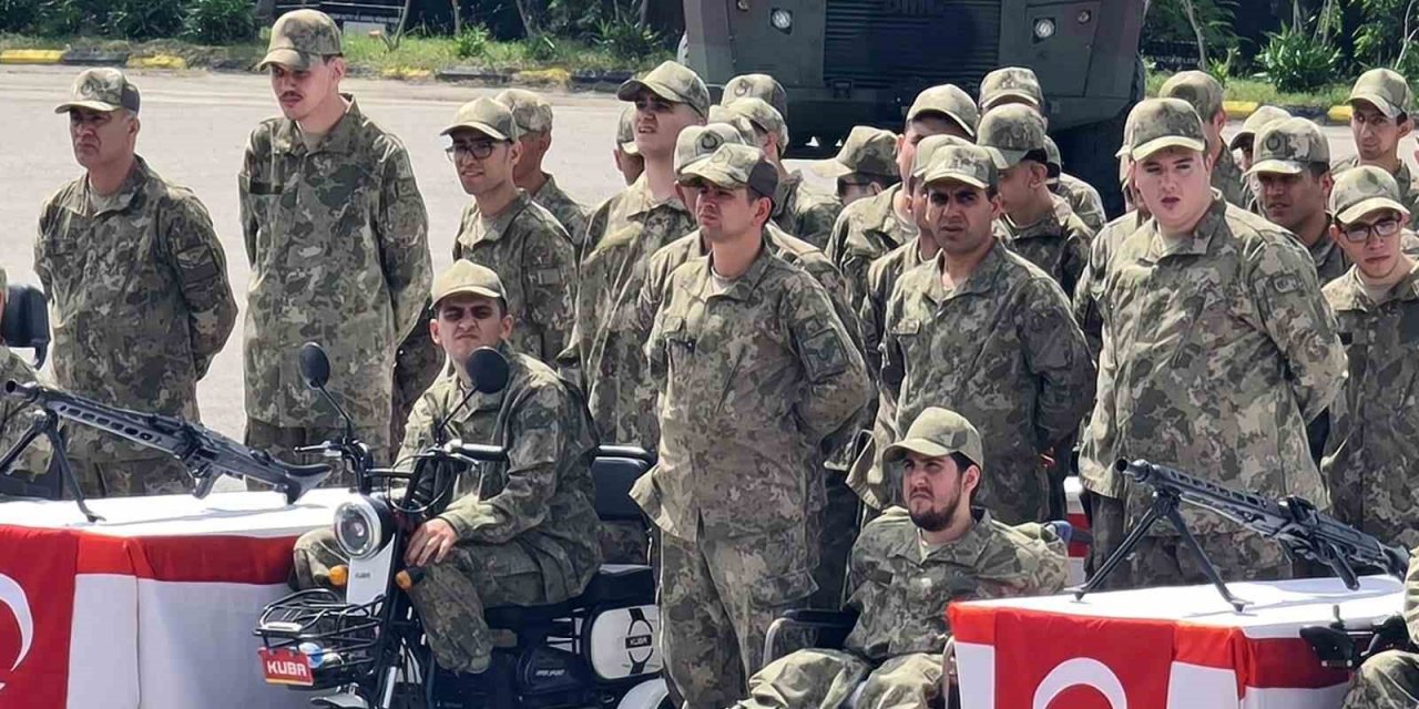 Engelli gençlerin askerlik gururu