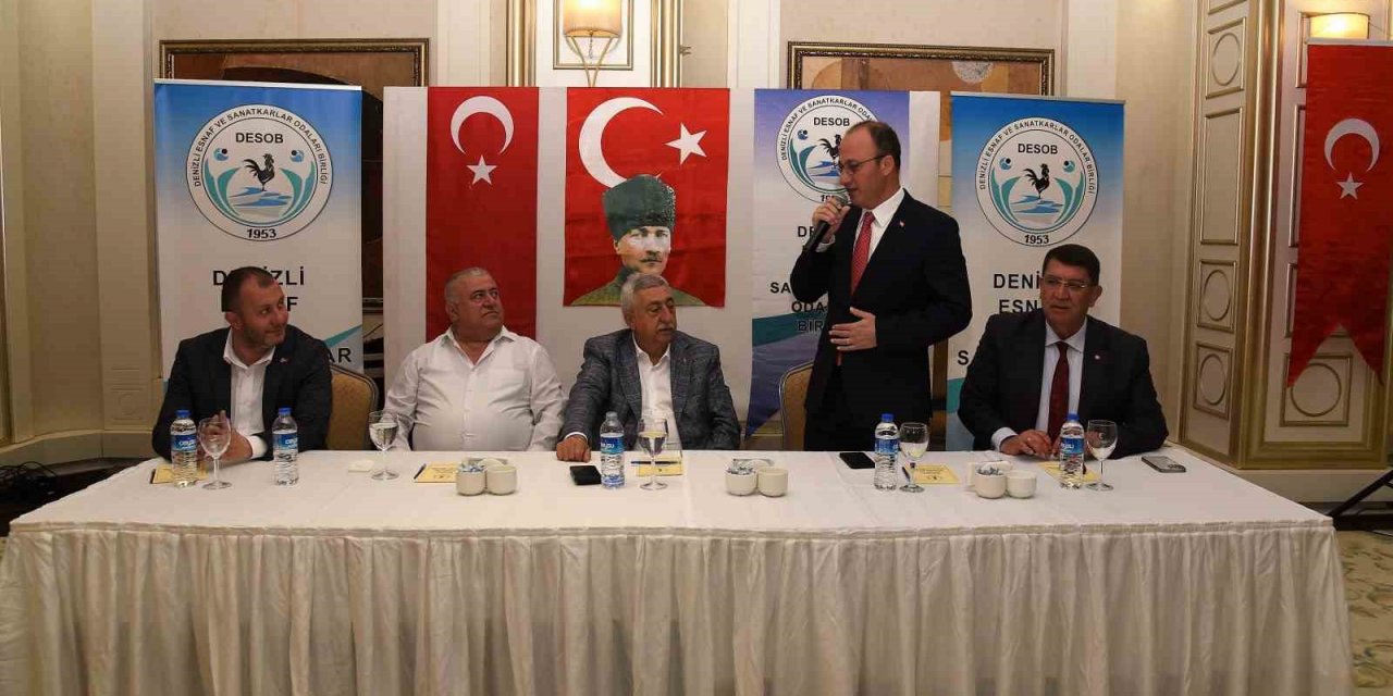 Denizli esnaf odası başkanları ekonomik gelişmeleri değerlendirdi