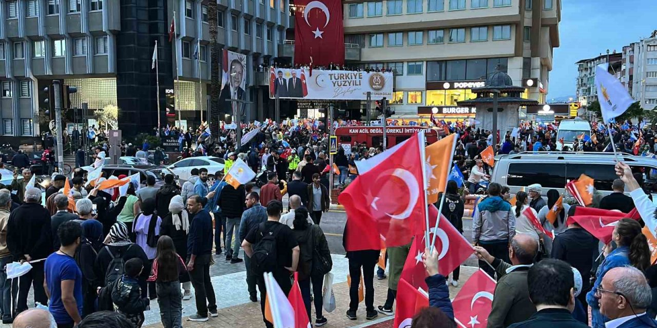 Nazilli’de Erdoğan coşkusu meydanlara sığmadı