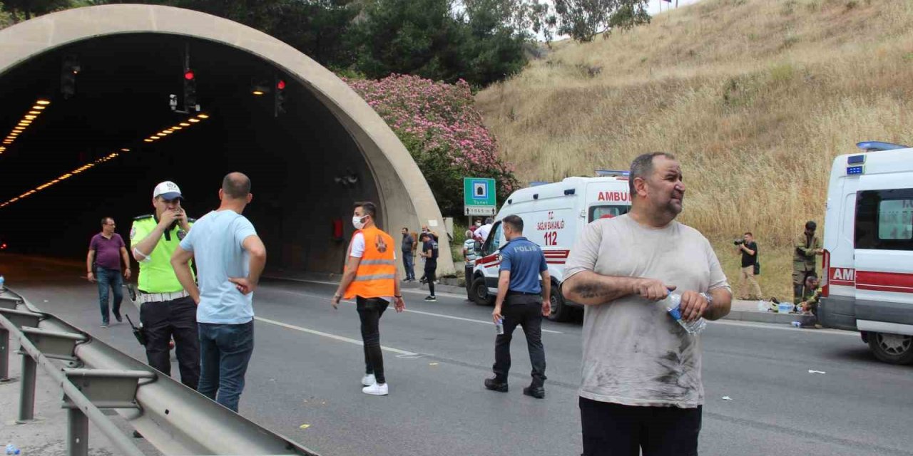 İzmir’de otoyol tünelindeki yangında yaralı sayısı 25’e yükseldi