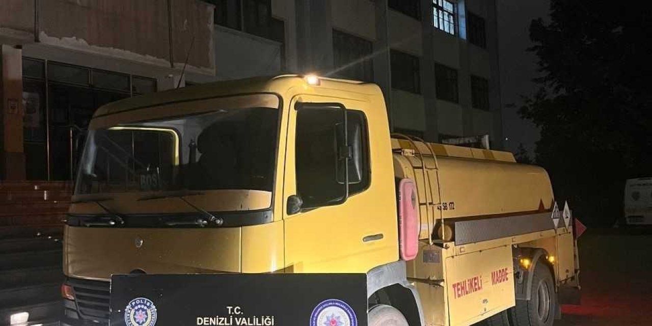 Yakıt tankerinden kaçak akaryakıt çıktı