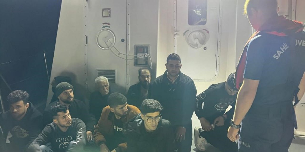 Bodrum’da 20 düzensiz göçmen kurtarıldı, 11’i yakalandı