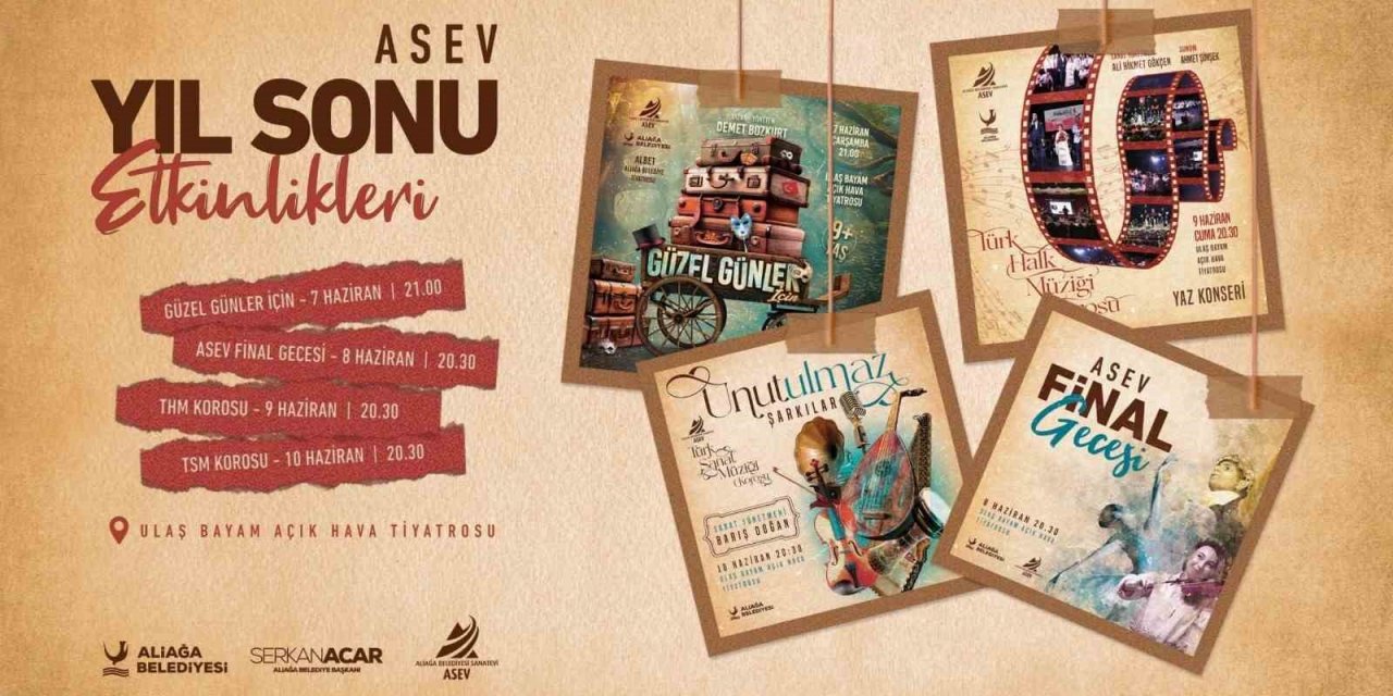 Aliağa Belediyesi Sanatevi, yıl sonu gösterileriyle sahne alıyor