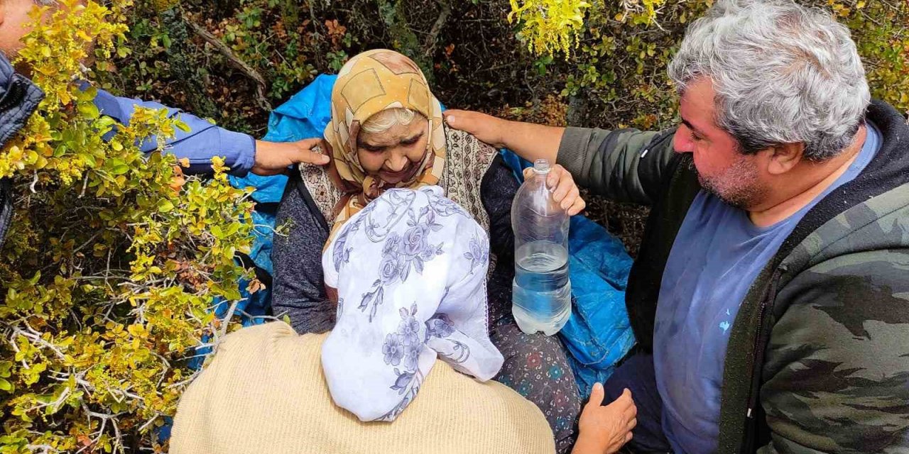 Yaşlı kadın 4 gün sonra çalıların arasında sağ olarak bulundu