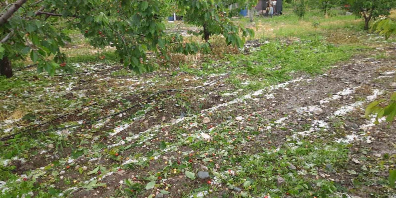 Kuraklıktan endişe eden çiftçiyi dolu ve yağışlar vurdu