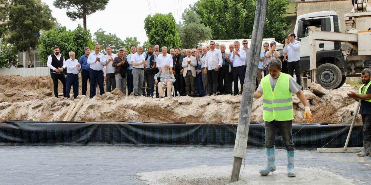 Yeşil Cami Kur’an Kursu binasının temeli atıldı