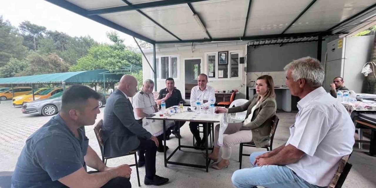 Ortaca’da Kaymakam ve Belediye Başkanı taksi duraklarını ziyaret etti
