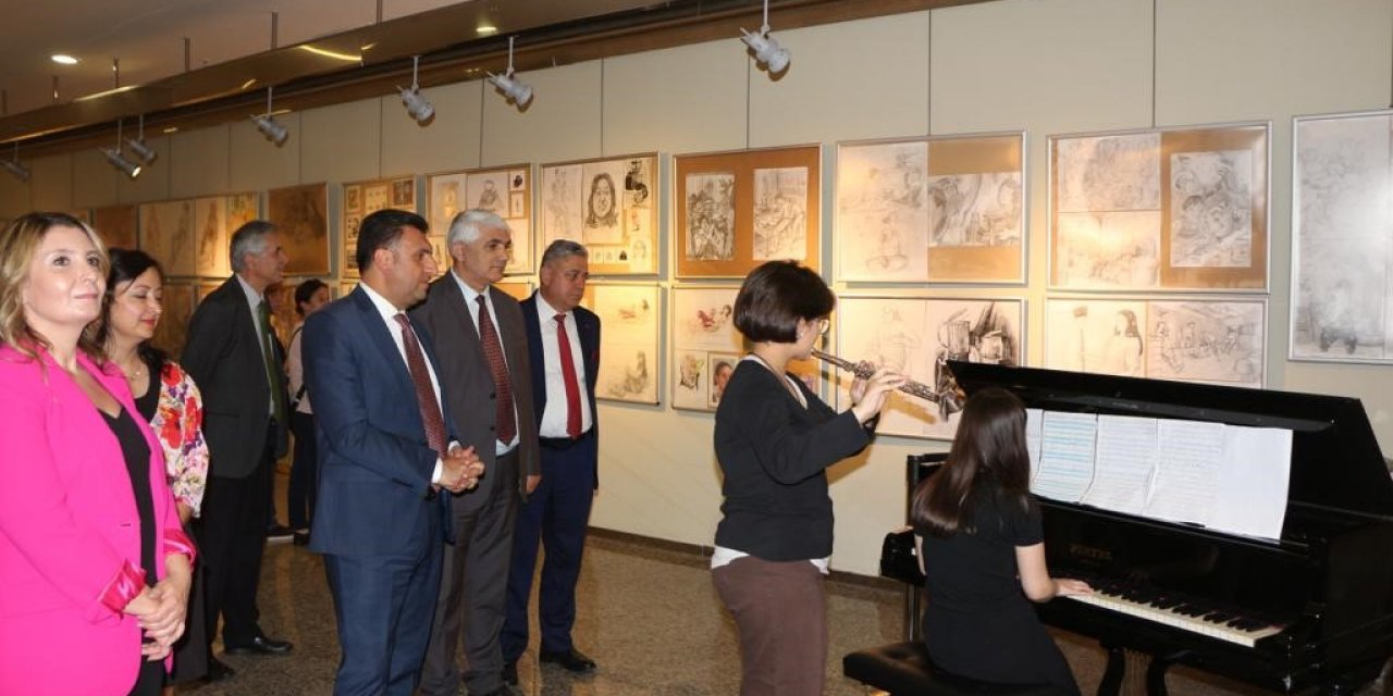 Öğrencilerden yıl sonu sanat sergisi