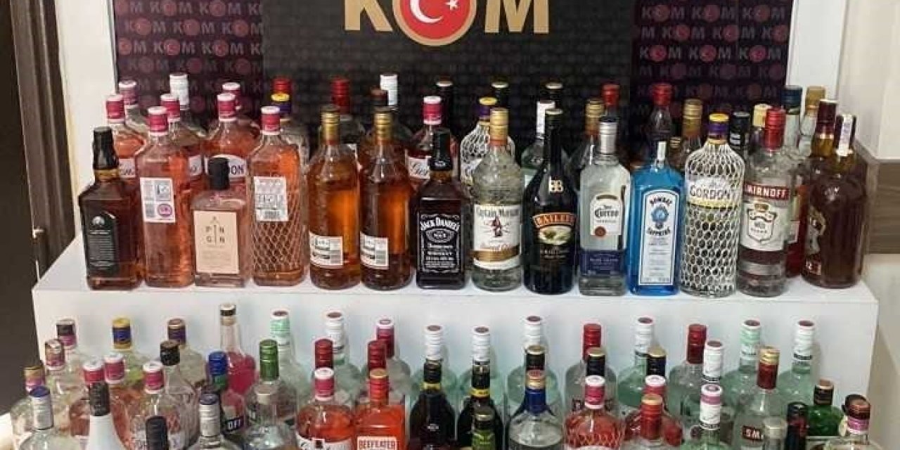 Bandrolsüz içki ele geçildi