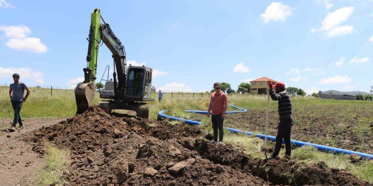 Sandal’a 3 kilometrelik içme suyu terfi hattı döşeniyor