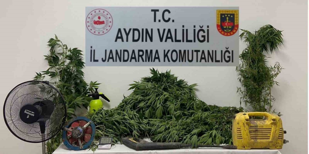 Söke’de uyuşturucu imalathanesine baskın: 1 gözaltı