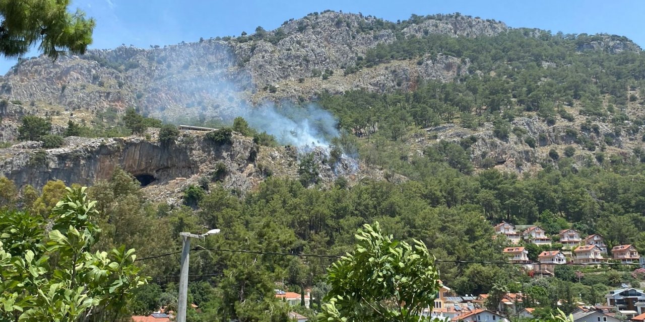 Fethiye’de orman yangını büyümeden söndürüldü