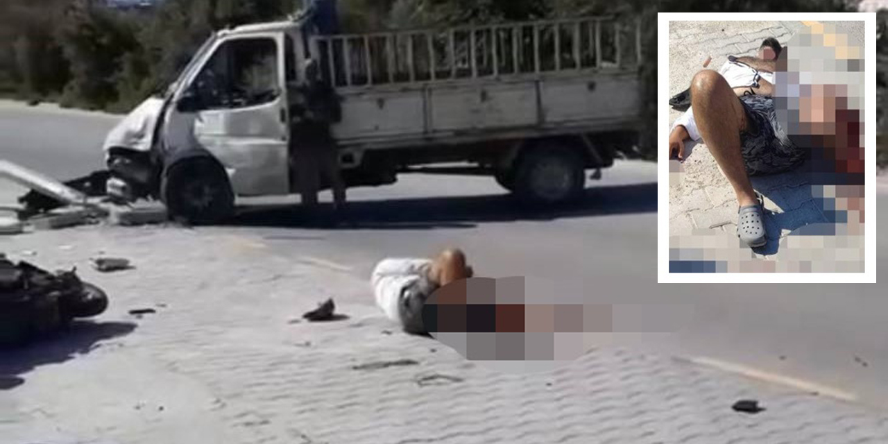Kamyonet ile motosiklet çarpıştı: 1’i ağır 2 yaralı