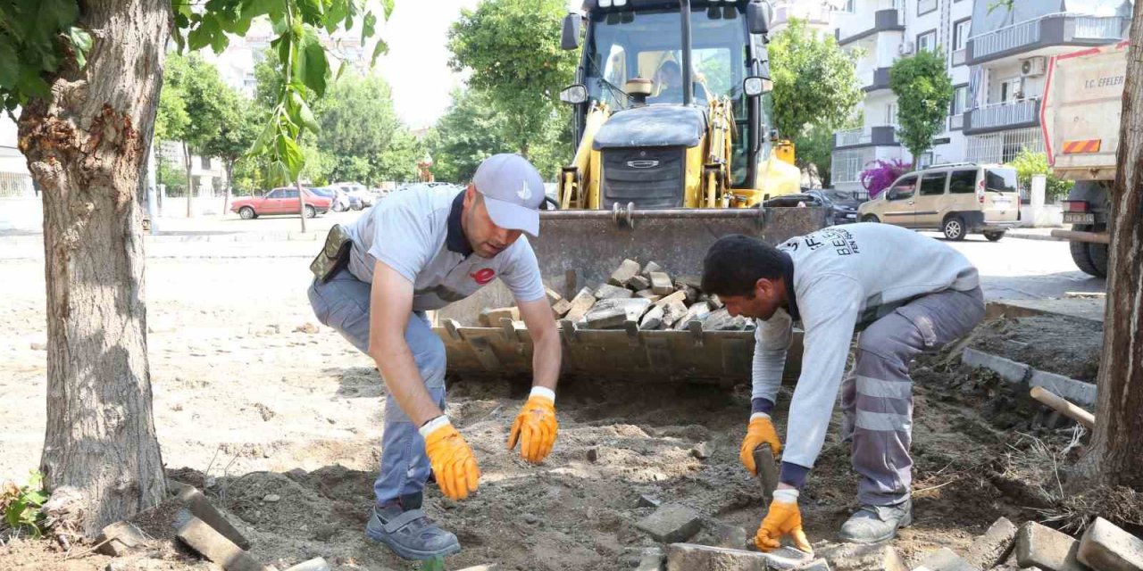 Efeler Belediyesi Yedieylül Mahallesi’nin yollarını yeniledi
