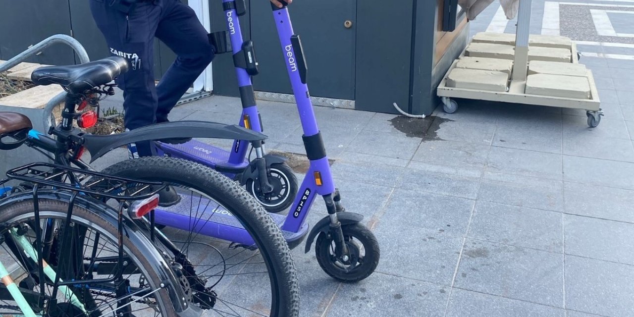 Marmaris’te zabıtadan scooter mesaisi