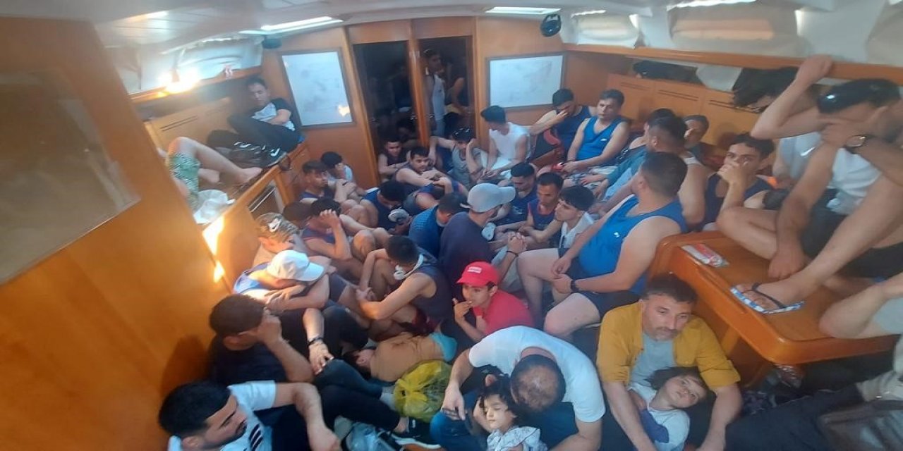 Bodrum’da 86 düzensiz göçmen yakalandı: 2 gözaltı