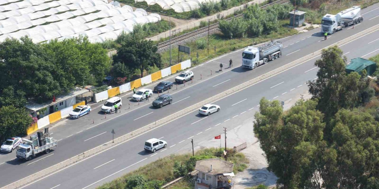 Aydın’da hava destekli trafik denetimi
