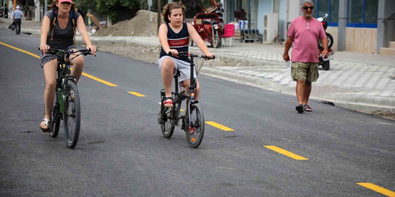 Dalaman Seyfettin İnce Caddesinde asfalt çalışması tamamlandı