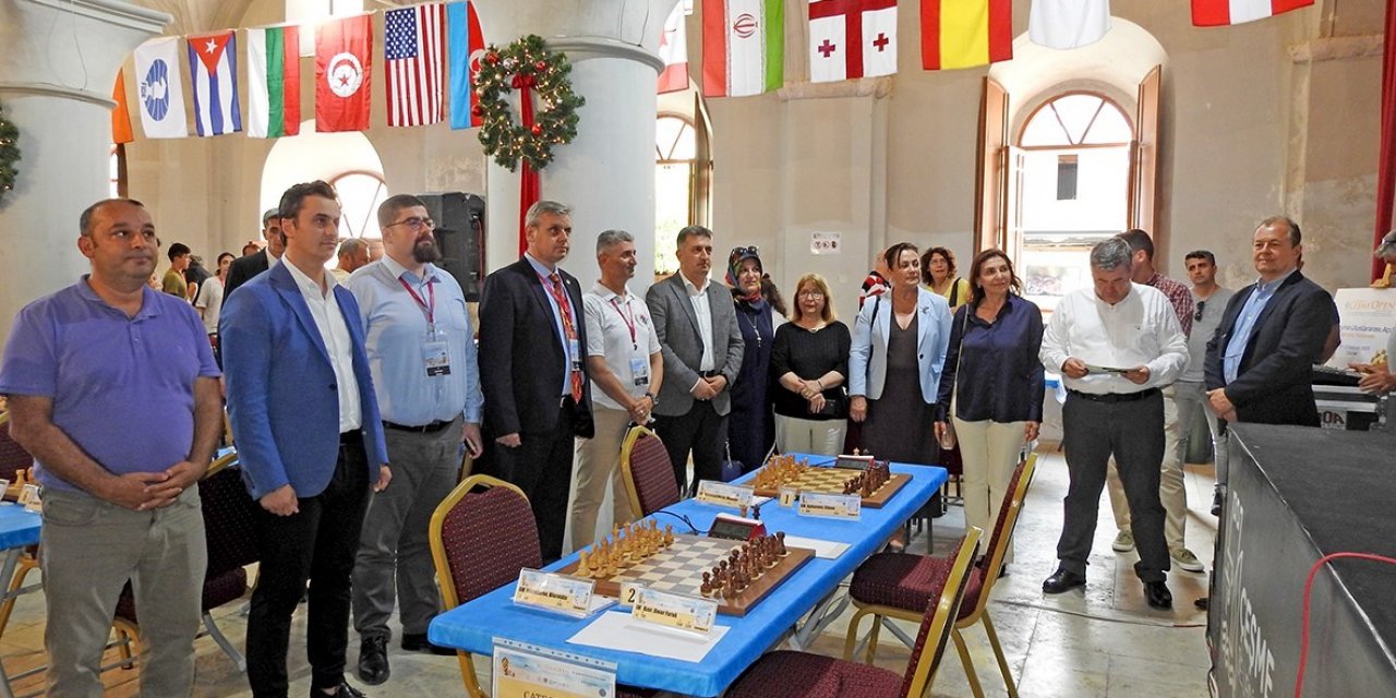 9. Çeşme Uluslararası Açık Satranç Turnuvası, 25 ülkenin katılımıyla başladı