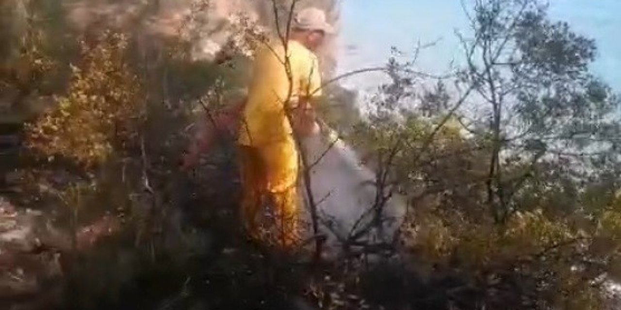 Muğla’da orman yangını ekiplerin zamanında müdahalesi ile söndürüldü