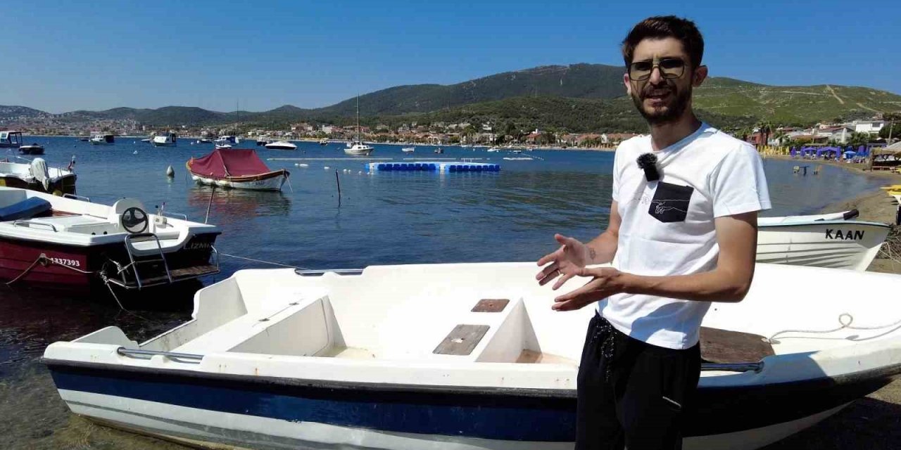 Kıyıya çektikleri teknenin motorunu çaldılar