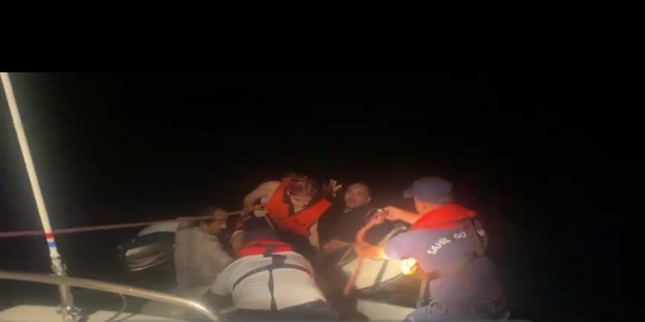 Bodrum’da 5 düzensiz göçmen kurtarıldı