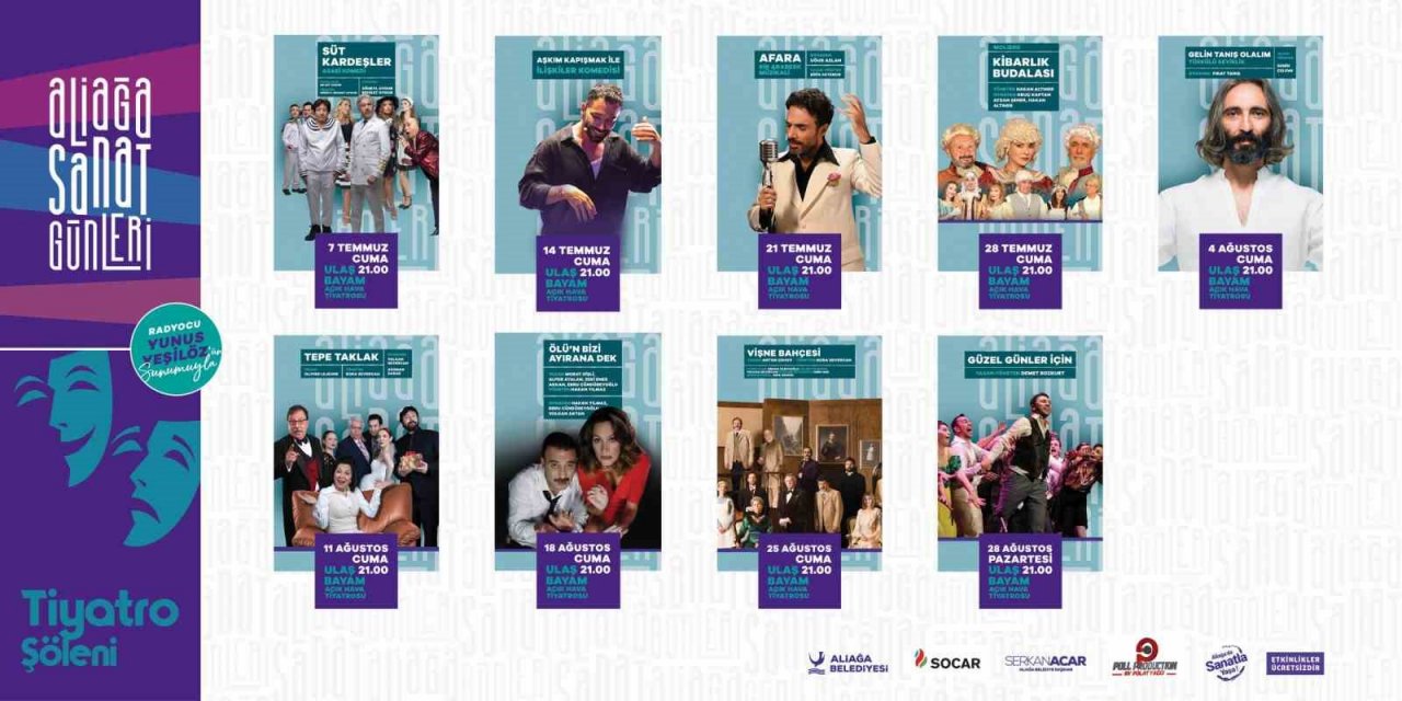 Aliağa Sanat Günleri’nde tiyatro ve sinema şöleni başlıyor
