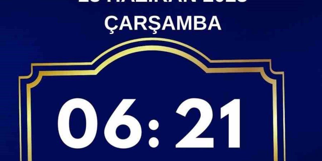 Kurban Bayramı Namazı Köyceğiz’de saat 06.21’de kılınacak