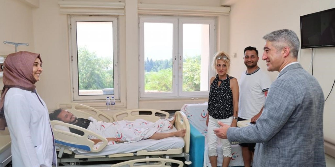 Başkan Oktay, hastaları yalnız bırakmadı