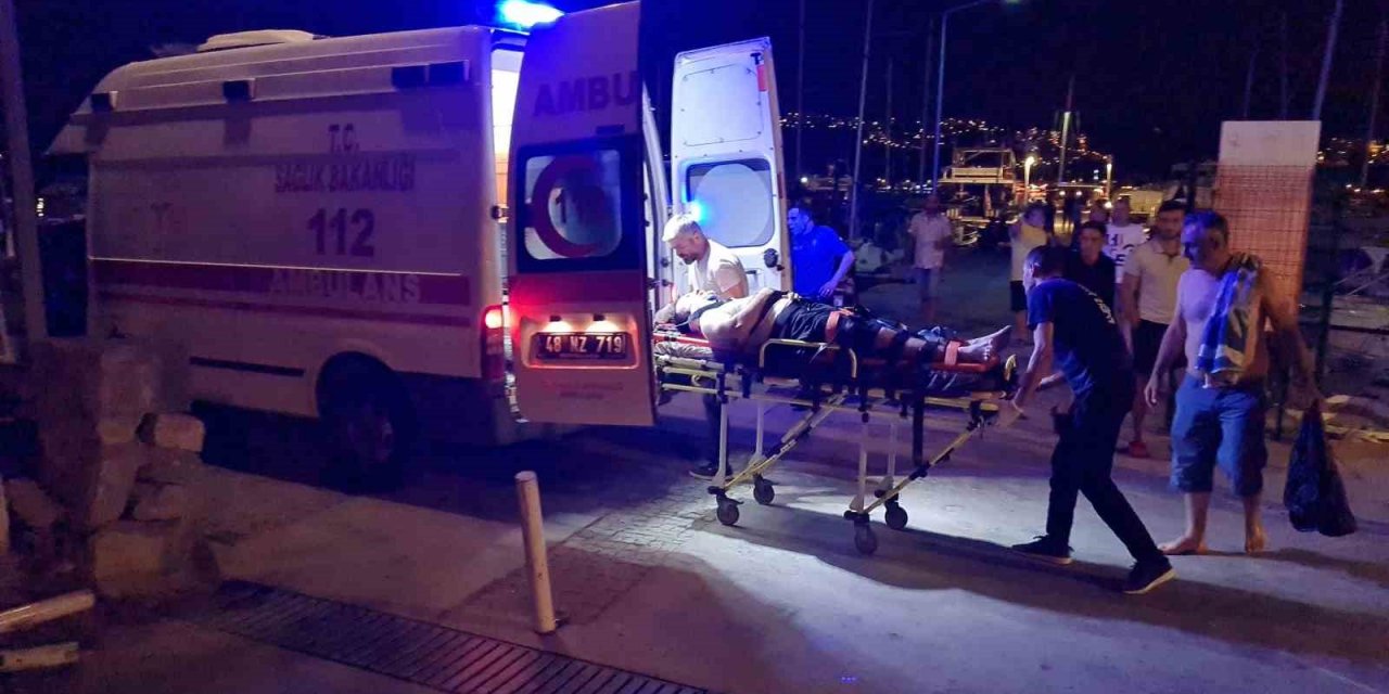 Bodrum’da şişme bot patladı: 2 yaralı