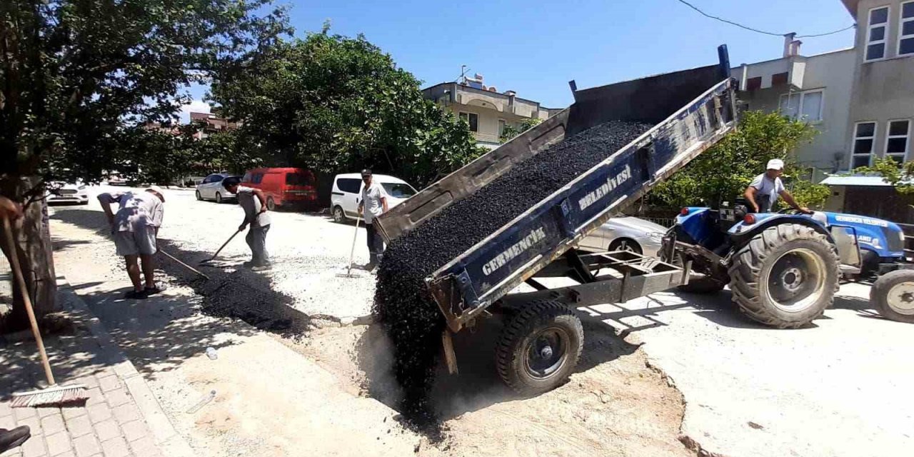 Germencik Belediyesi yol yapım çalışmalarına hız verdi