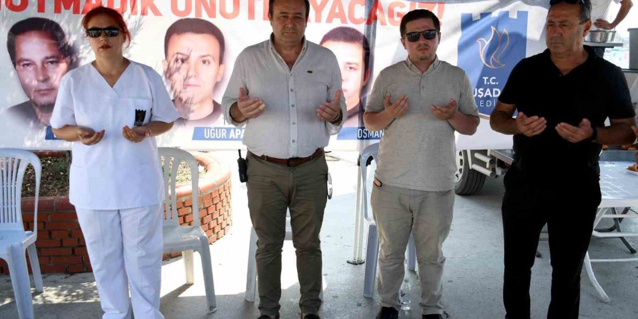 Kuşadası Belediyesi görev şehitlerini unutmadı