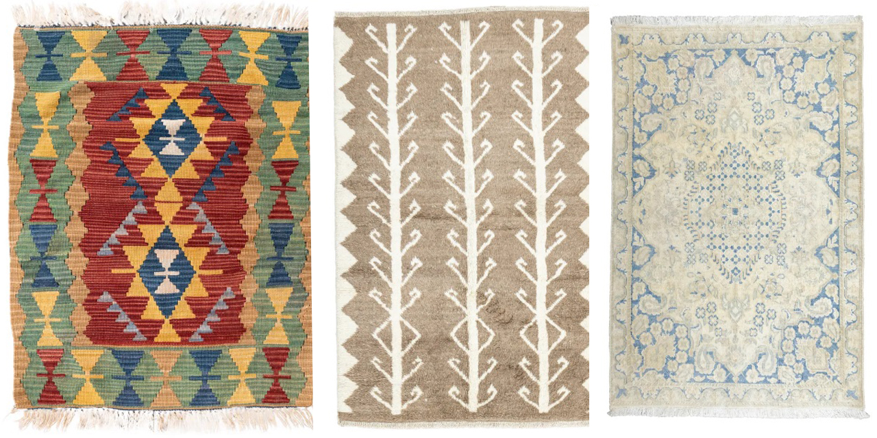 Etnik halı modelleri içerisinde hangi kültürler yer alır?