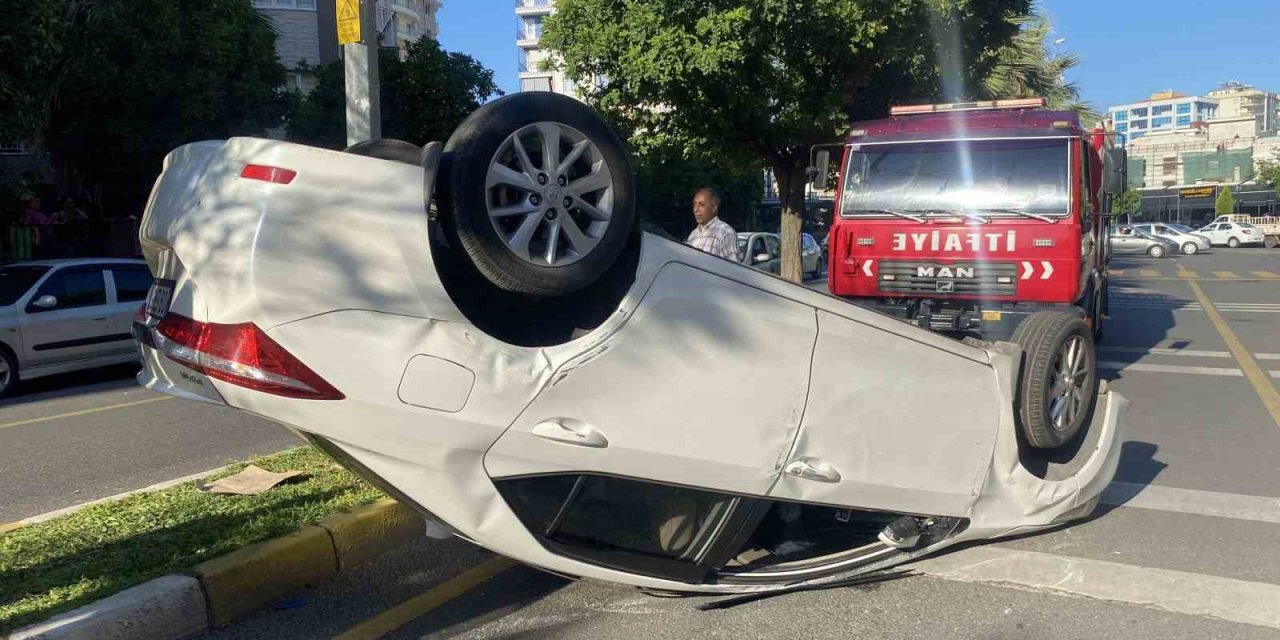 Aydın’da iki otomobil çarpıştı: 2 yaralı