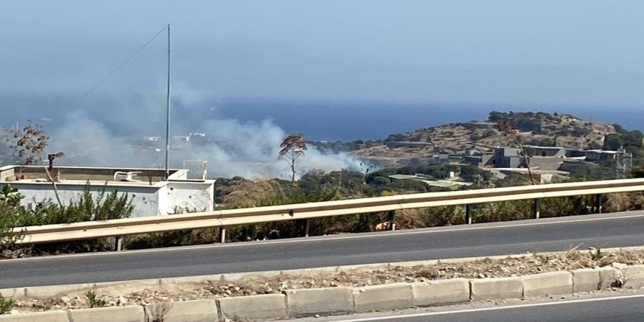 Bodrum’da 2 ayrı noktada yangın