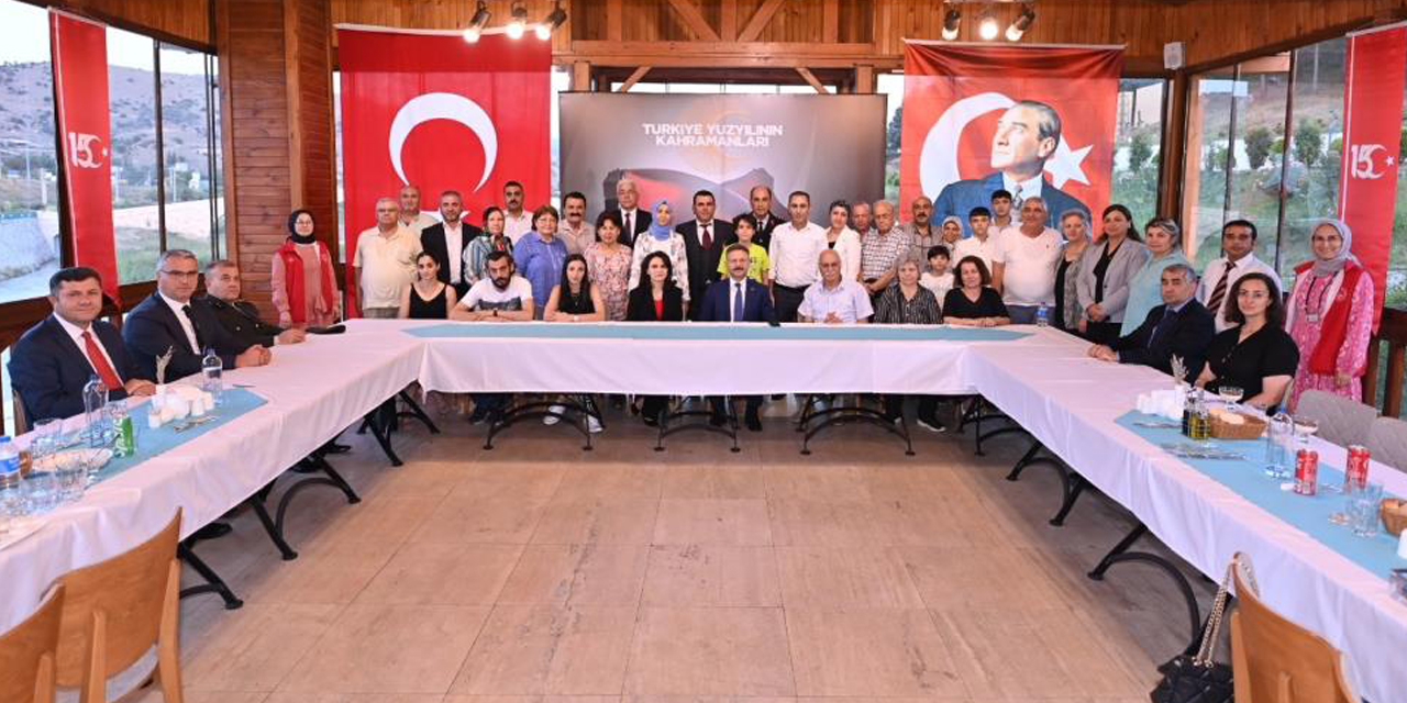 Vali Aksoy şehit aileleri ve gaziler ile yemekte bir araya geldi