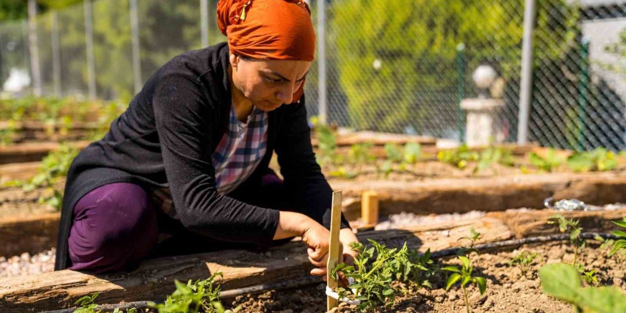 Buca’da mahalle bostanı açıldı
