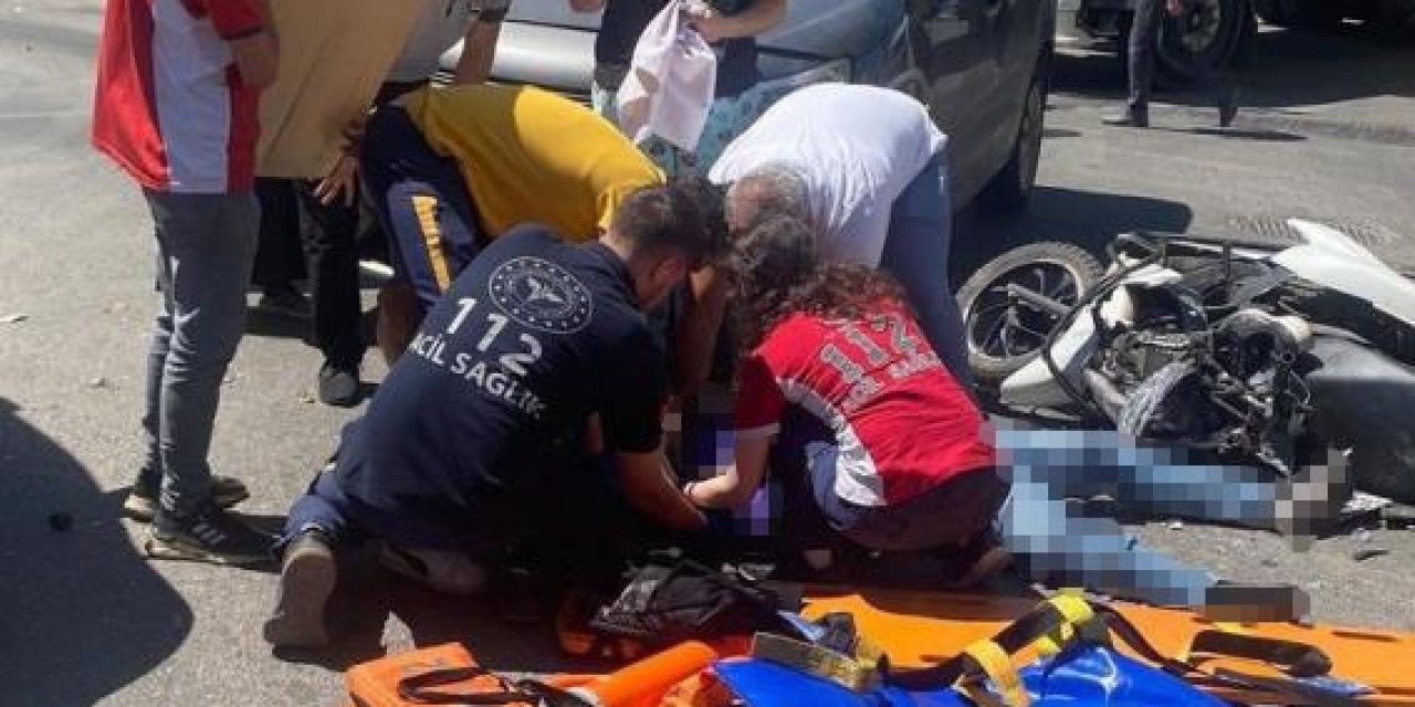 Panelvan araçla çarpışan motosikletli kurye hayatını kaybetti