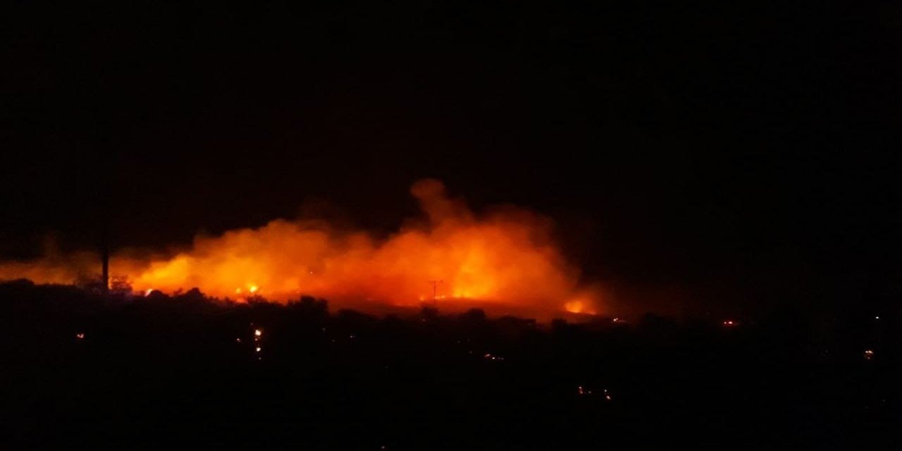 Urla’da makilik alanda korkutan yangın