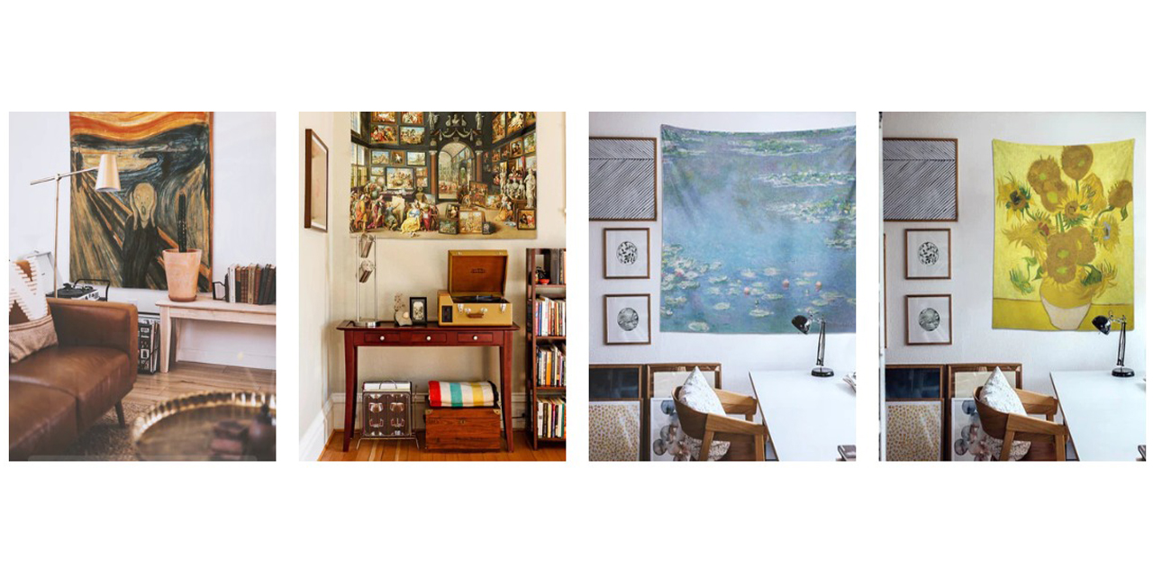 Duvar örtüsüyle duvarlara dekoratif bir görünüm sağlamak