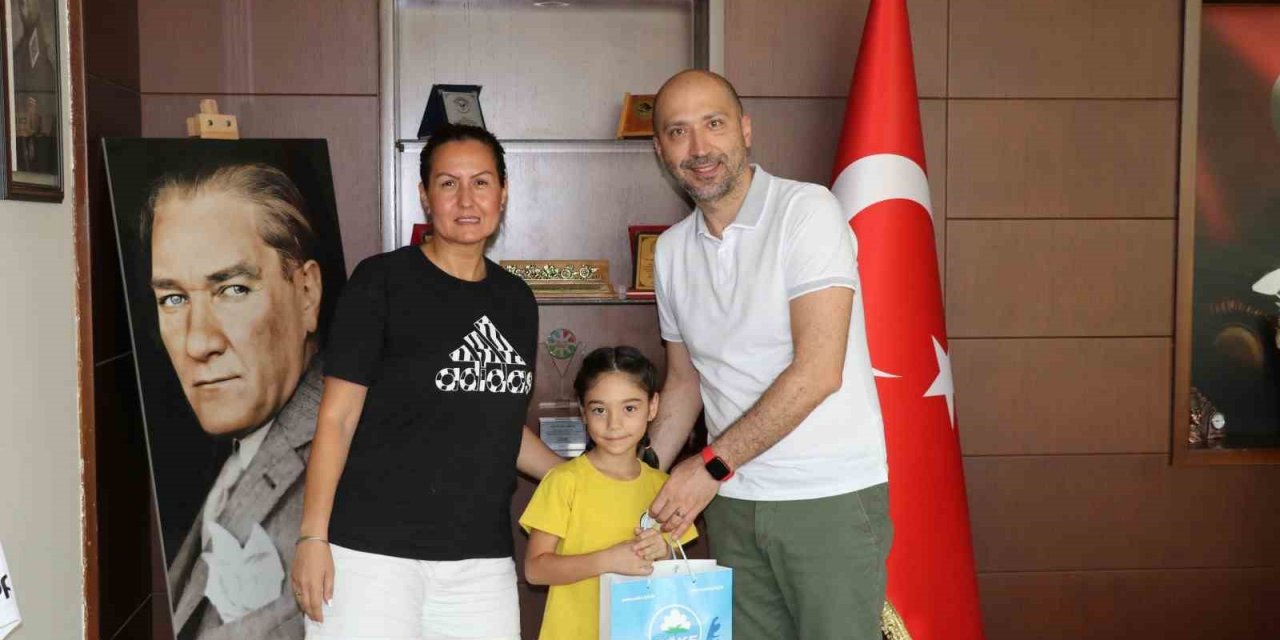 Başkan Arıkan, minik Jimnastikçi Asel Kumsal’ın başarısını unutmadı