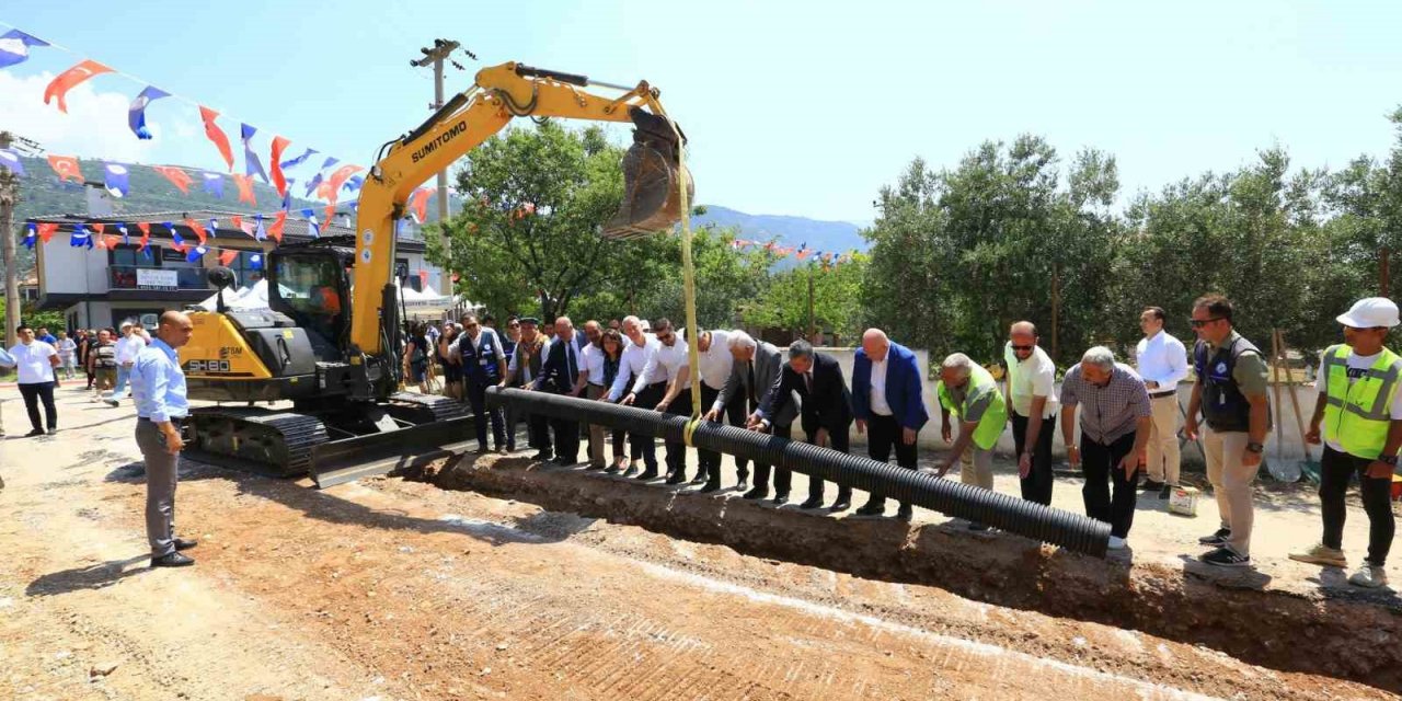 Düğerek kanalizasyon hattının 5 bin metresi tamamlandı