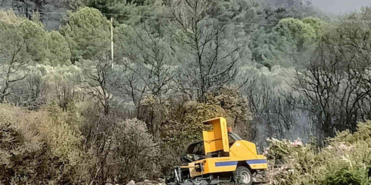 Kınık’ta yangının sebebi balya makinesi iddiası
