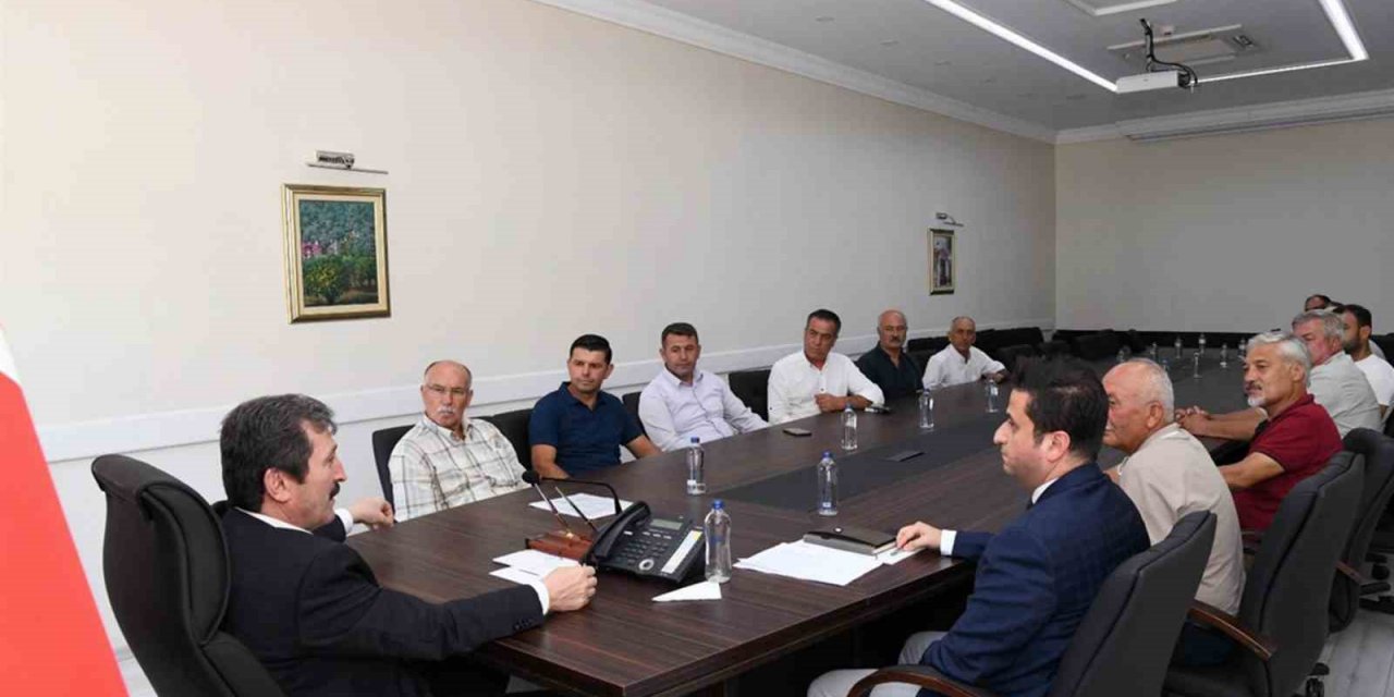 Termik santrallerin çevresindeki muhtarlardan Vali Tavlı’ya ziyaret