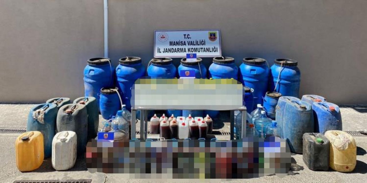 Manisa’da jandarmadan sahte ve kaçak içki uygulaması
