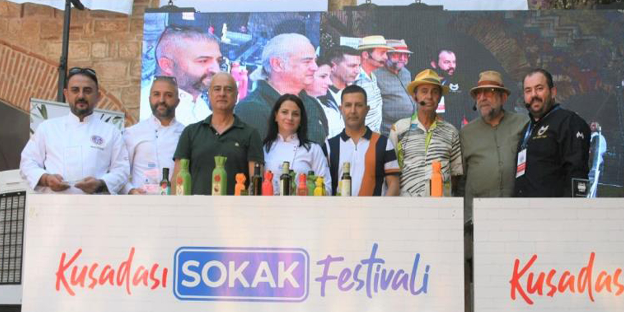 Kuşadası Sokak Festivali’nin ikinci günü zeytinyağı tadım atölyesi ile başladı