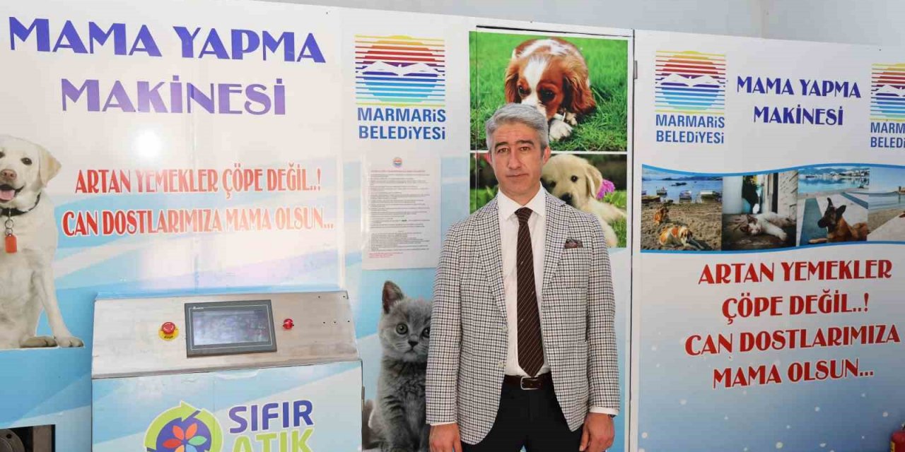 Marmaris’te bir ayda bir ton mama üretildi