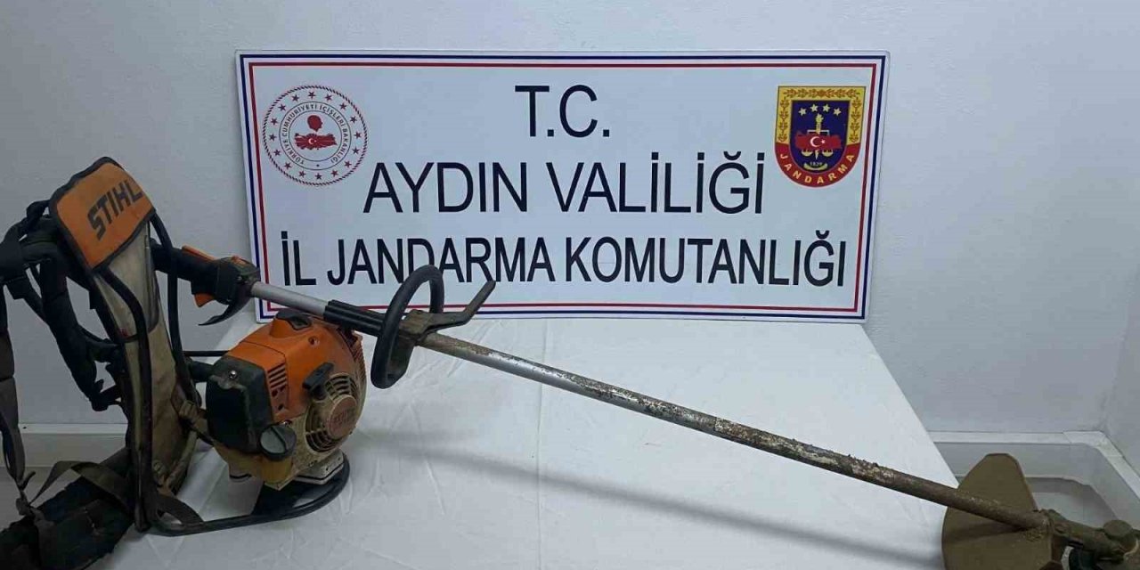 Çaldığı malzeme ile birlikte yakalandı