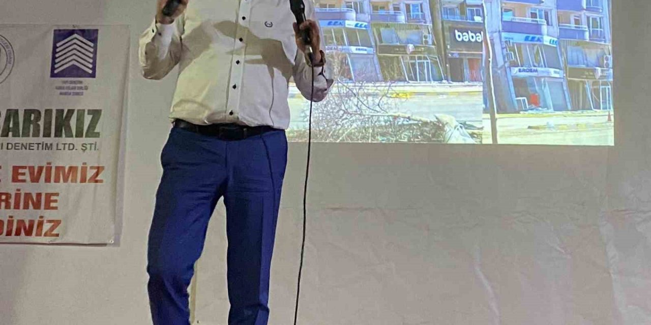 Alaşehir’de ’Deprem ve Evimiz’ konulu seminer düzenlendi